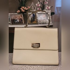 Kate Spade Cream Leather Satchel
